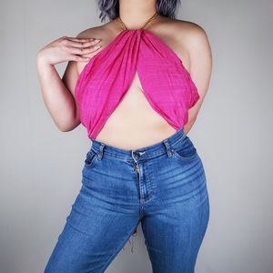 Marquet Handmade Hot Pink Silk Scarf Wrap